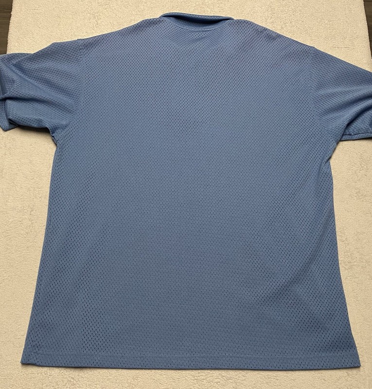 Kani Shirt Mens XL Blue Mesh Sport Jersey 1/4 Zip Logo Hip Hop 90s Retro gallery
