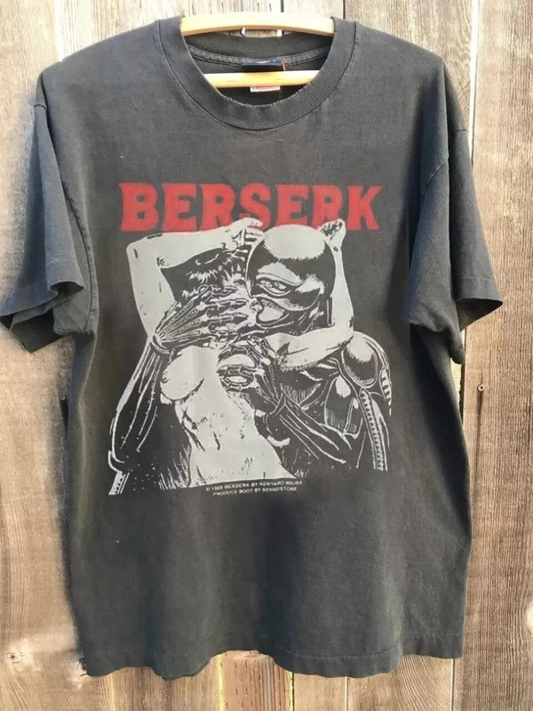 Berserk Anime Manga Cotton Charcoal Unisex T-shirt Men Women S-5XL