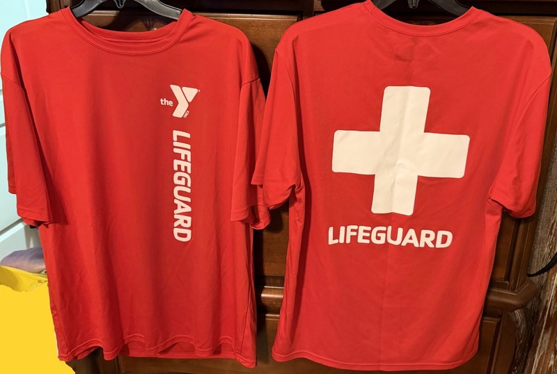 YMCA Lifeguard Red A4 Cooling Performance T-Shirt Size M