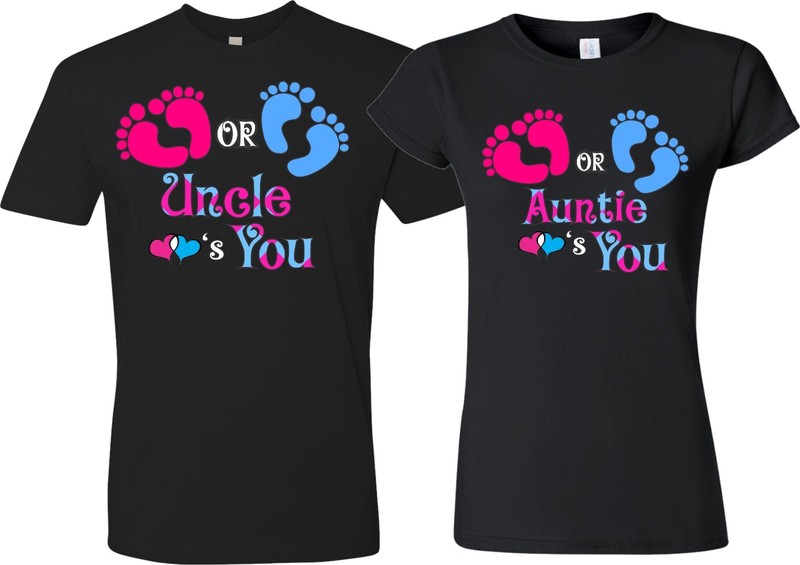 Pink or Blue Gender Reveal Family Funny matching cute T-Shirts gallery