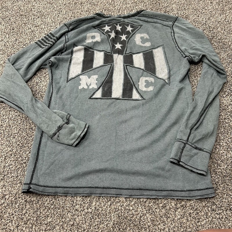 VTG Affliction Reversible Thermal | Winged Eagle & Cross | Y2K Grunge | Size XXL gallery