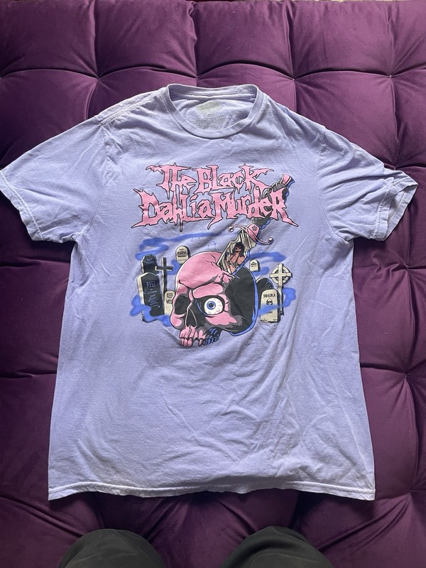The Black Dahlia x Mishka RARE HYPERCOLOR Purple/Pink color changing Shirt XL
