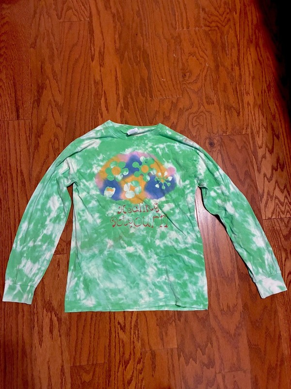 Healing Potpourri Oakland Bay Area Tie Dye Long Sleeve Merch T-Shirt Size Small