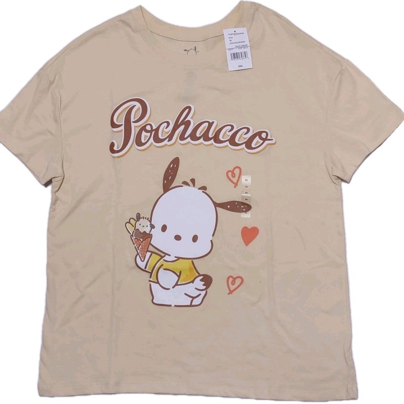 Sanrio Pochacco Friends Adult Unisex XL Tshirt Ice cream Short Sleeve gallery
