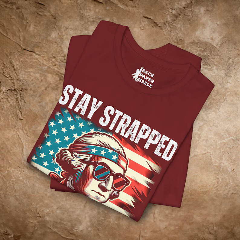 George Washington Meme Stay Strapped Comfort Tee
