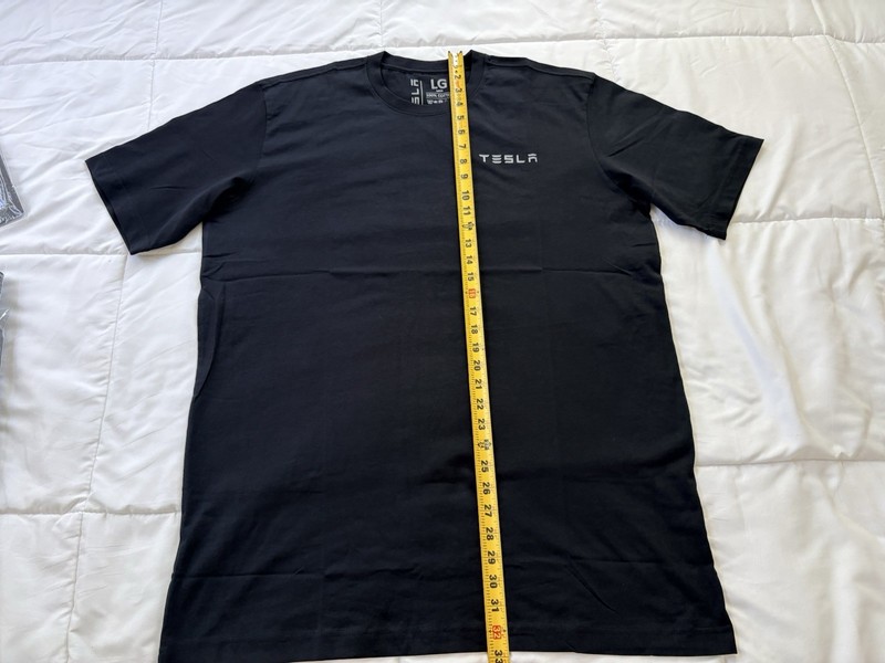 Black TESLA T Shirt Men’s Size L Large 100% Cotton BRAND NEW