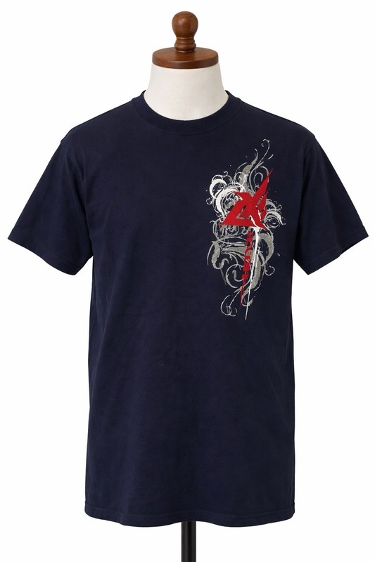Y2K Tattoo Graphic Tee Mens M Navy Grunge Streetwear Skater Goth Punk Shirt