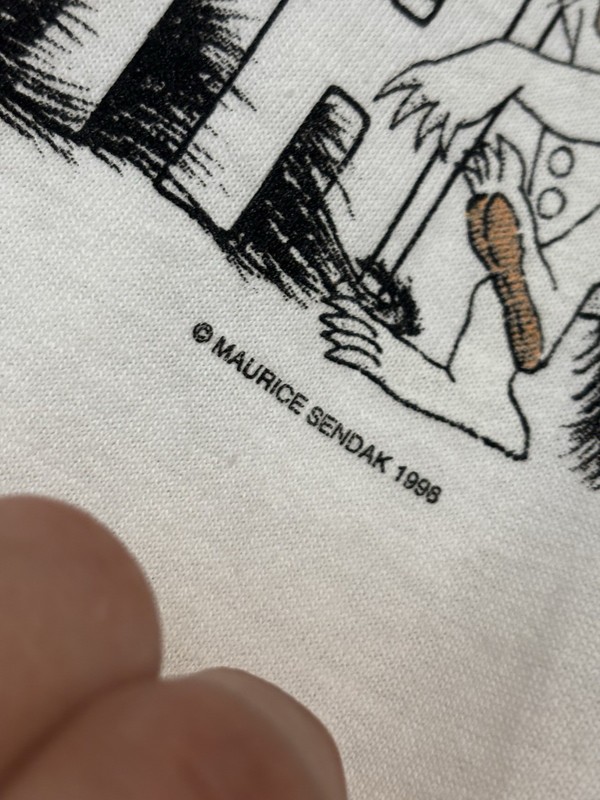Vintage 90’s Where The Wild Things Are T-Shirt XL Single Stitch YY8 gallery