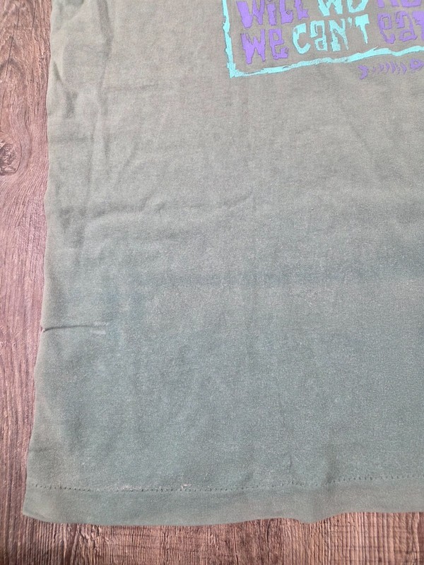 Alore Made in USA Large Tshirt - Can't Eat Money Green Dye Variations gallery
