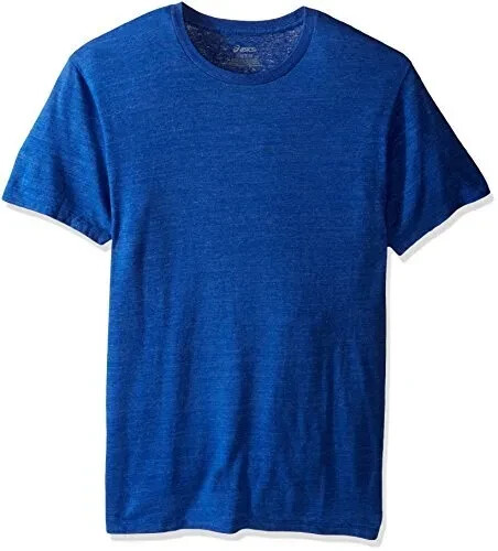 ASICS Men’s Short Sleeve Team Tech Tee Royal Heather MEDIUM