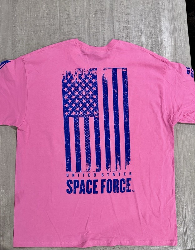 United States Space Force USSF “ALWAYS ABOVE” Pink T-Shirt -Size M / Medium NWT gallery
