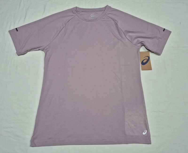 Asics Mens Knit Raglan Hydro Core Tech Sports Training Gym Tee Shirt Adobe Pink