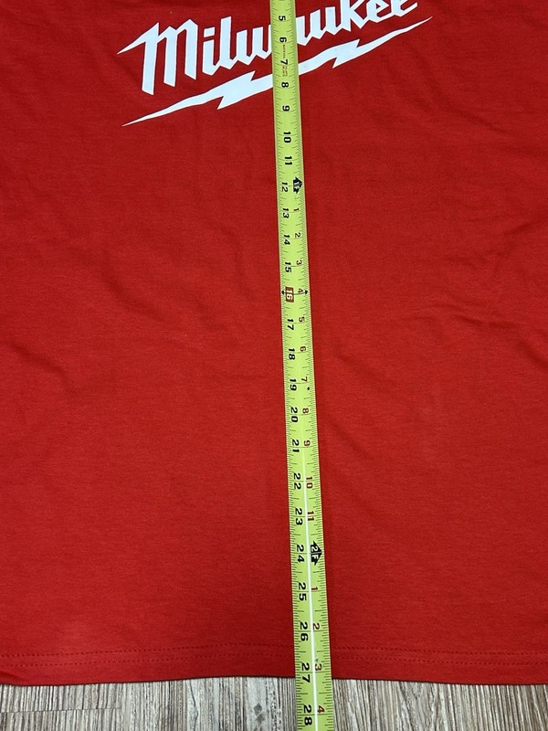 Milwaukee Tools Nothing But Heavy Duty Red T-Shirt Short Sleeve M12 18 NEW XL gallery