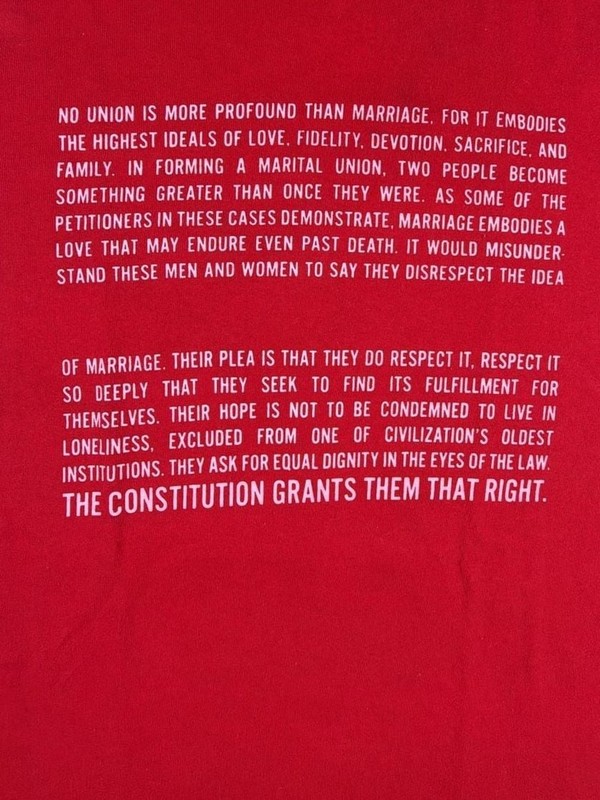 Delta Pro Weight Supreme Court Justice Kennedy Marriage Equality Quote T-Shirt