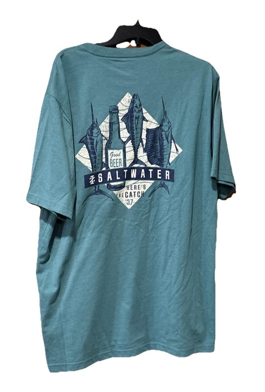 Izod saltwater t shirt LT men’s short sleeve cotton/polyester NEW**^*+