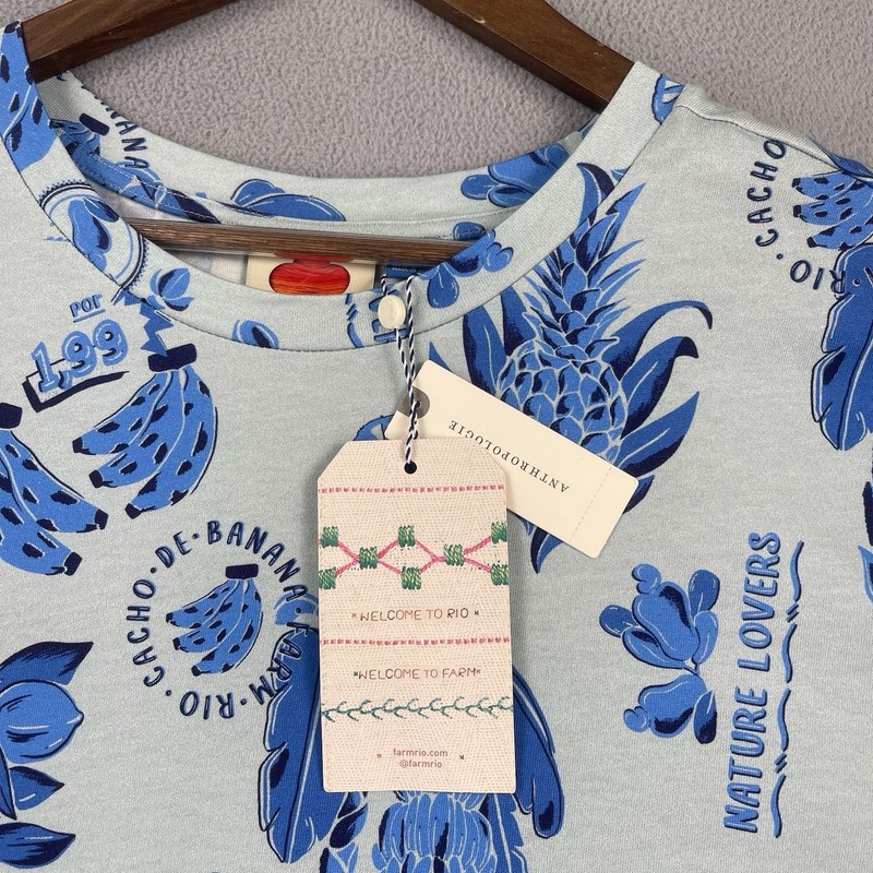 Farm Rio Shirt Mens XL Floral Fruta Anthropologie Short Sleeve Tee Designer NWT gallery