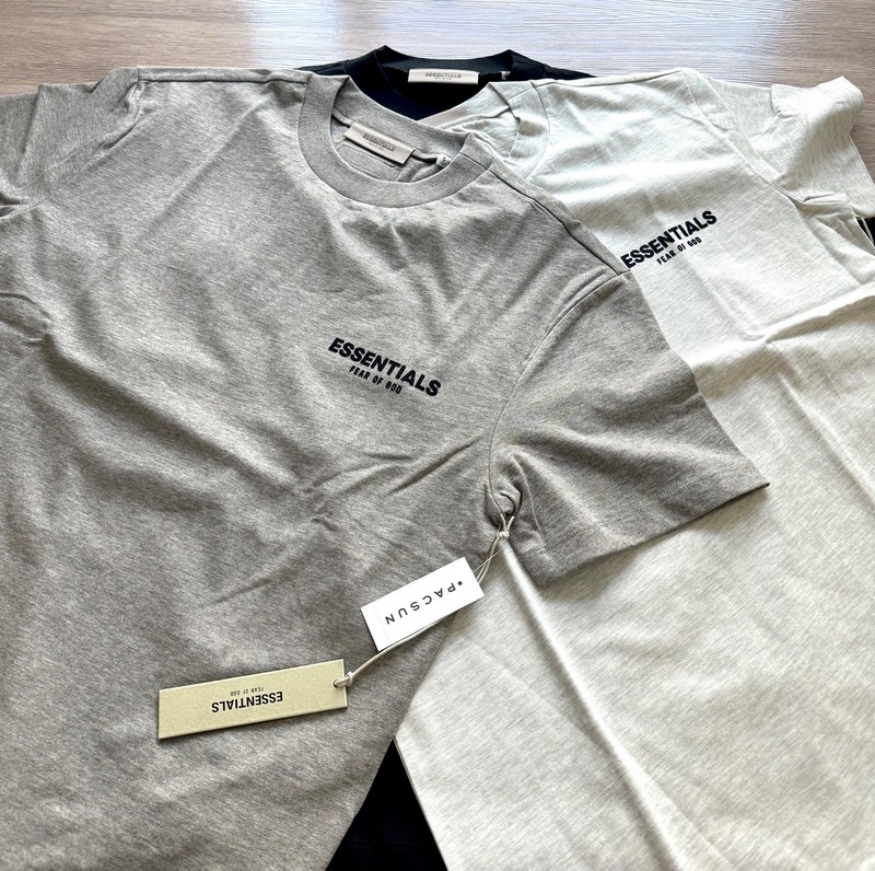 Essentials Fear of God S22 3 Colors Shirts (Black/ Light/ Dark Grey) All Size gallery