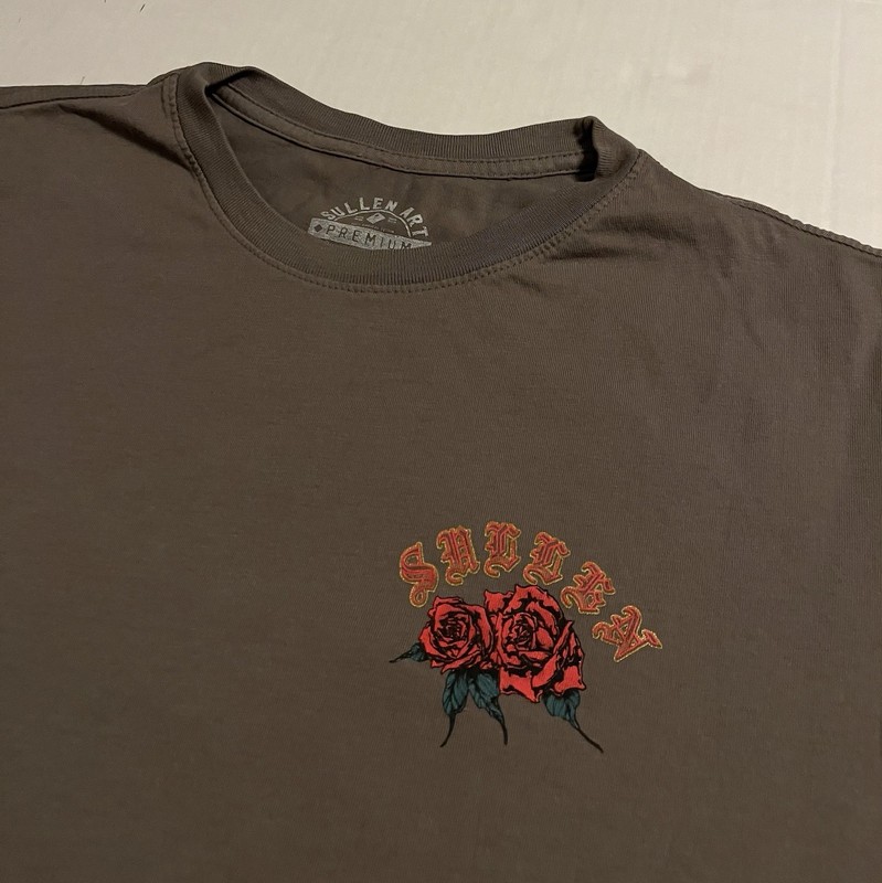 Sullen Art Collective Premium Rose Skull T-Shirt LARGE Tattoo Streetwear Beach gallery