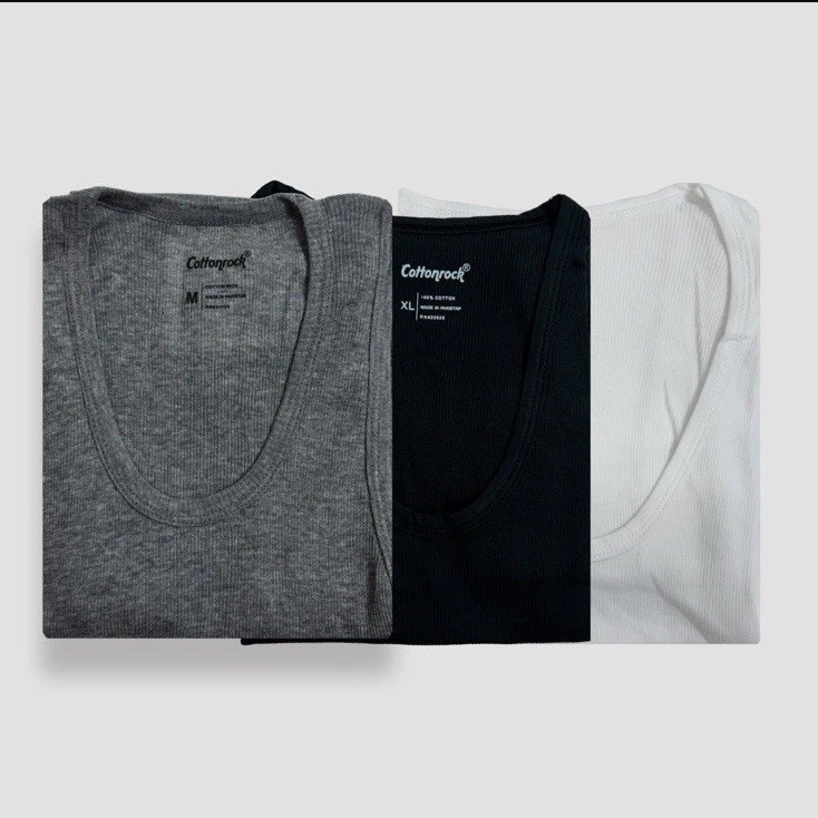Men 100% Cotton Tank Tops Value 6-Pack Breathable Undershirts Gym Everyday Wear! gallery