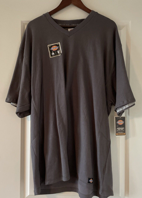 Men’s Dickies Performance Knit Shirt Gray 3XL
