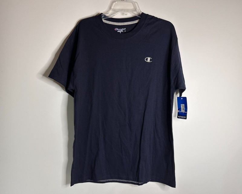 Champion Authentic Athleticwear Dark Navy SS Tee Shirt Men Size L