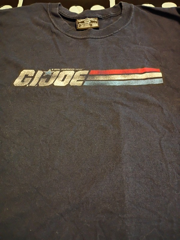 Men’s Y2K G.I. Joe A Real American Hero Long Sleeve Graphic T-Shirt Blue XXL