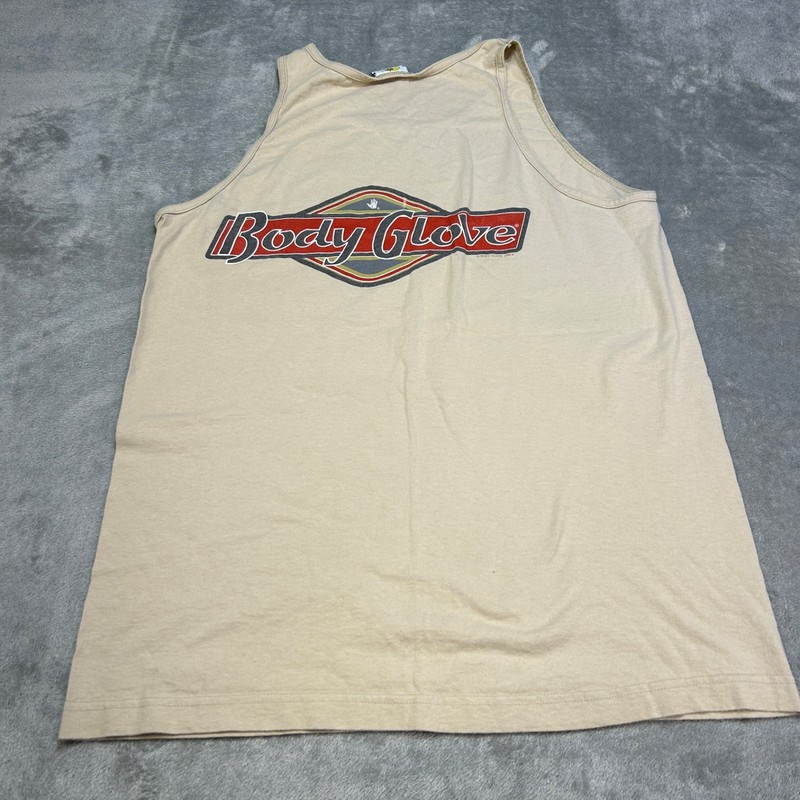 Vintage 1996 Body Glove Tank Top Shirt Mens L Beach Surf Faded Water Sport