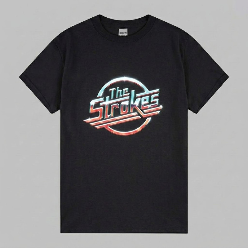 The Strokes Chrome Magna Logo Tour T-Shirt Unisex Cotton All Sizes CB0881