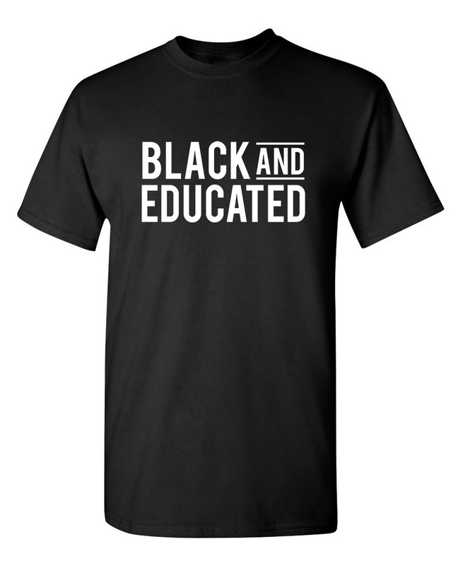 Literate Black Sarcastic Humor Graphic Super Soft Ring Spun Funny T Shirt