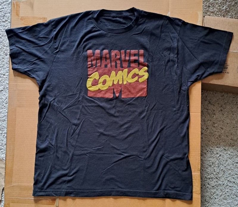 Marvel Comics NEW Size XL Black Softstyle Shirt Classic Logo Symbol
