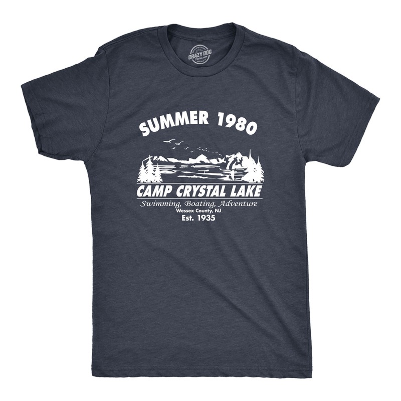 Mens Summer 1980 Men Funny T shirt Graphic Camping Vintage Cool 80s Novelty Tees