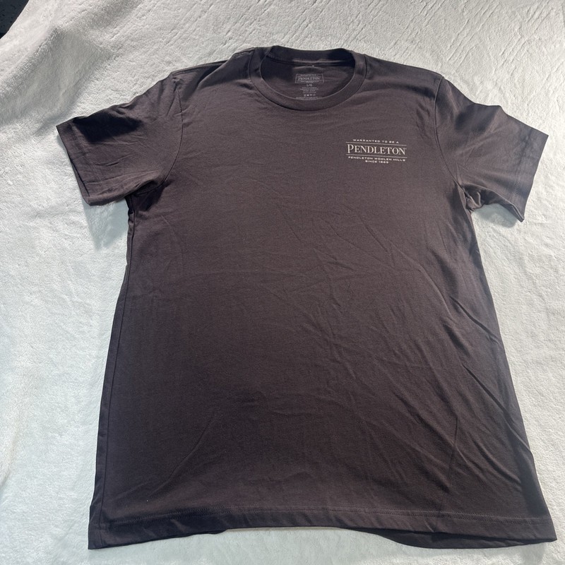 Pendleton Men’s graphic T Shirt Brown Short Sleeve Outdoors Camping LARGE NWOT