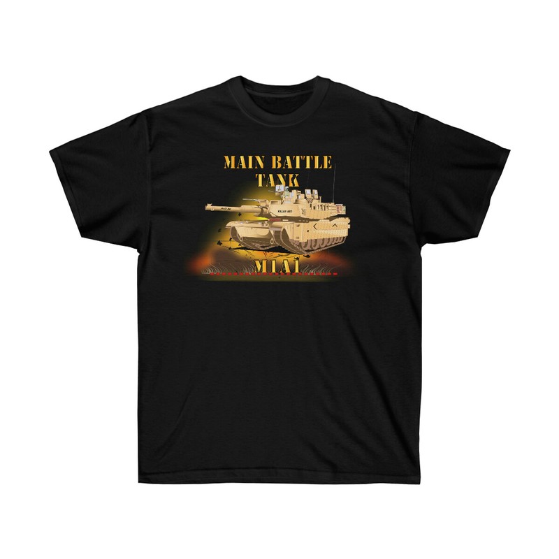 Classic – Unisex Ultra Cotton Tee – Army – Main Battle Tank – M1A1 X 300