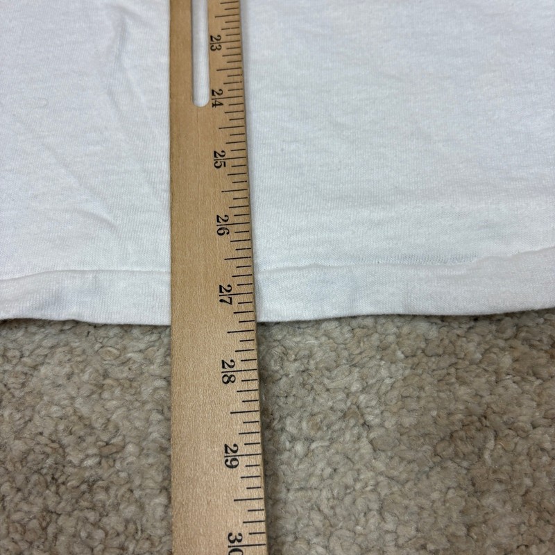 Vintage 70s Hanes Blank Poly Cotton Single Stitch T Shirt Men's Large gallery