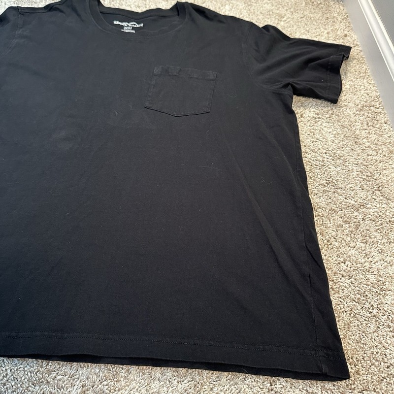 Eddie Bauer Pocket T Shirt Mens XXL Black Cotton Crewneck Casual Basic Tee gallery