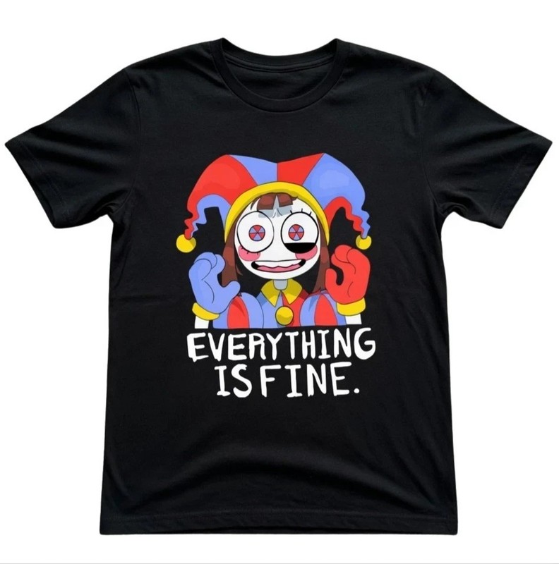 Pomni “Everything Is Fine” T-Shirt –The Amazing Digital Circus Size S-5XL TN1126