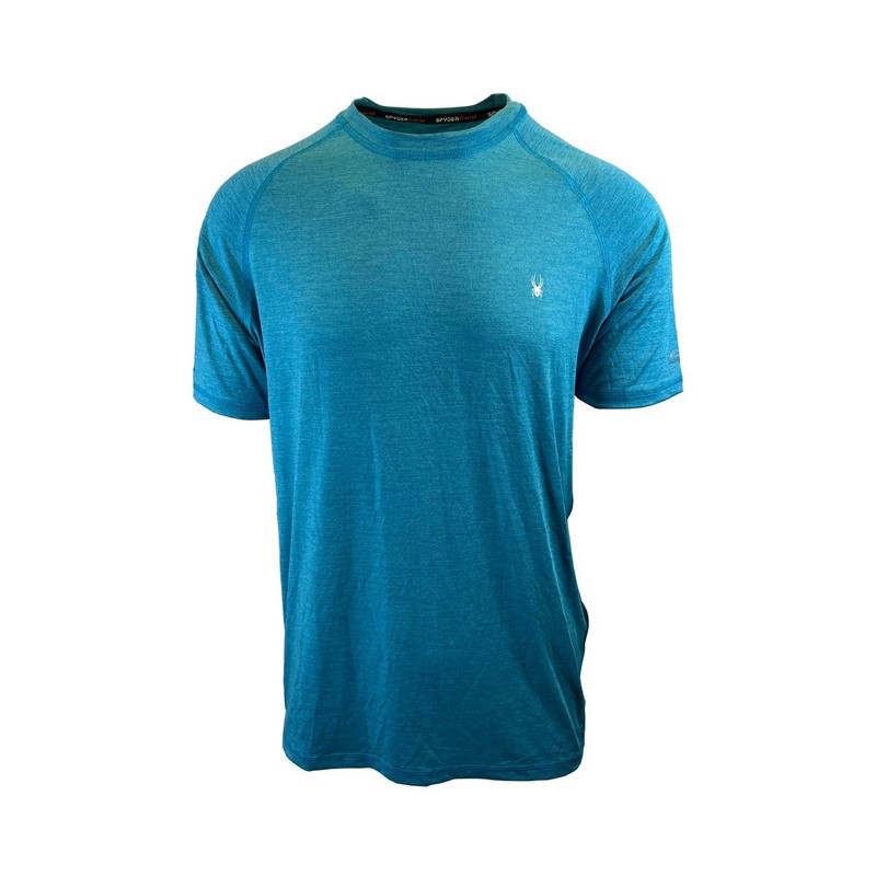Spyder Swim Men's Solid T-Shirt Rashguard Quick Dry UPF Lightweight Hybrid S/S gallery