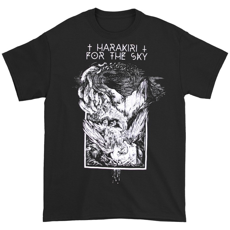 Men's Harakiri For The Sky Dead Vulture T-shirt Medium Black