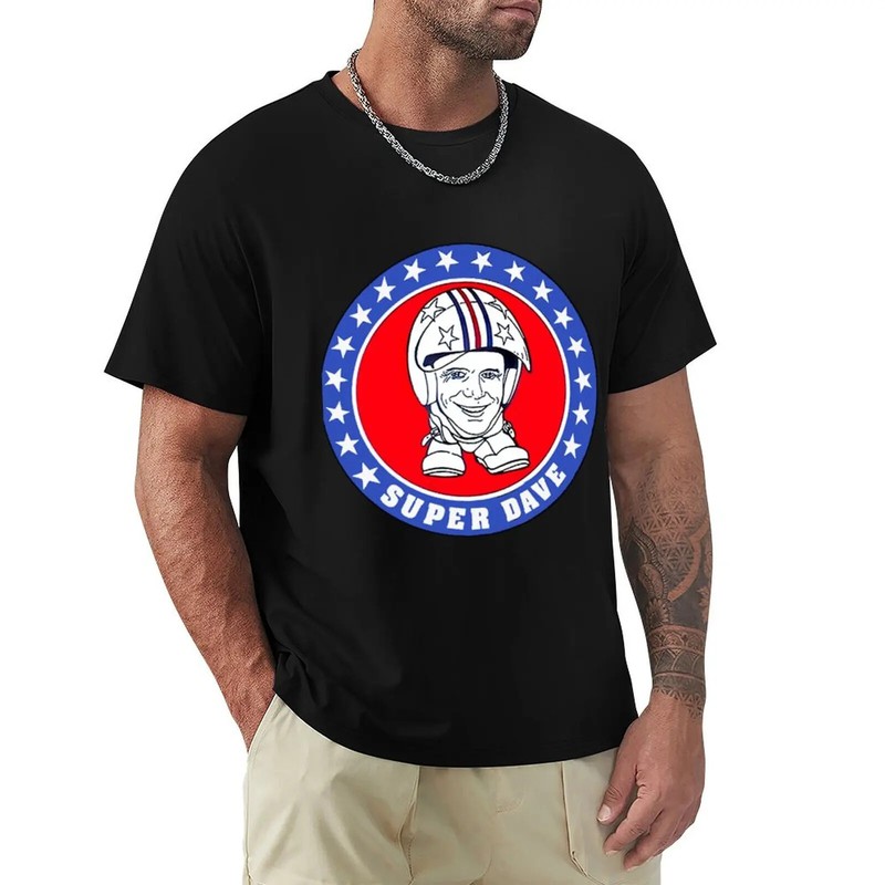 Super Dave Osborne T-ShirtSuper Dave logo T-shirt blacks heavyweights for a boy