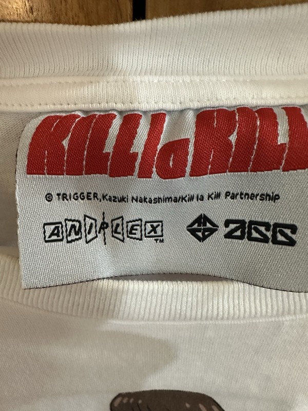 Kill la Kill White M L 44” Mako Mankanshoku T Shirt Trigger Studios gallery