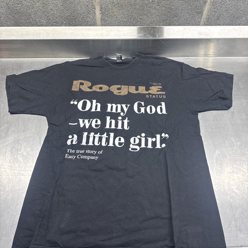 Rogue Status Graphic T-Shirt Early 2000s Streetwear L Black