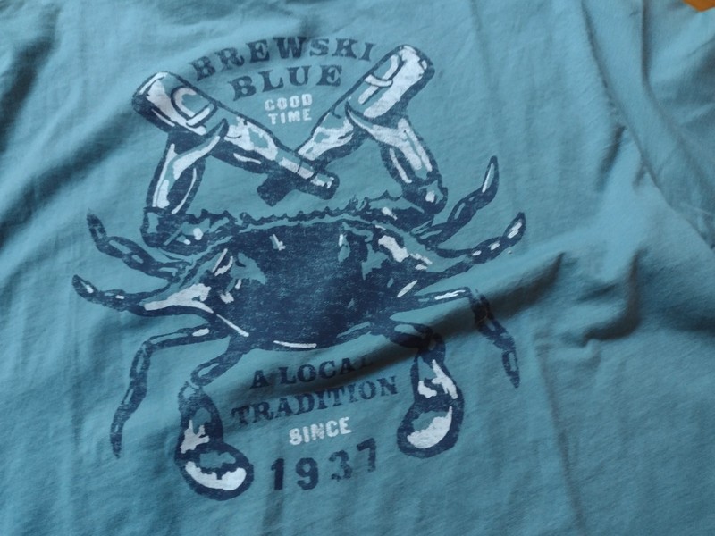 NWT, IZOD Mens Saltwater Short Sleeve Cotton Blend Graphic T-Shirt Blue
