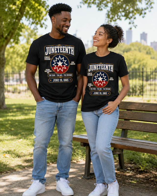 Juneteenth Flag Red White Blue Meaning Black History Freedom T-Shirt gallery