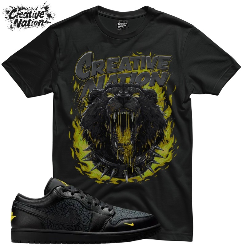 Shirt To Match 1 Low Black Elephant Print Unisex Tee Sneaker Shirt Bear Shirt