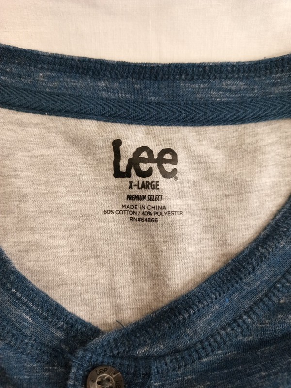 Lee Men's XL Premium Select Long Sleeve Henley gallery