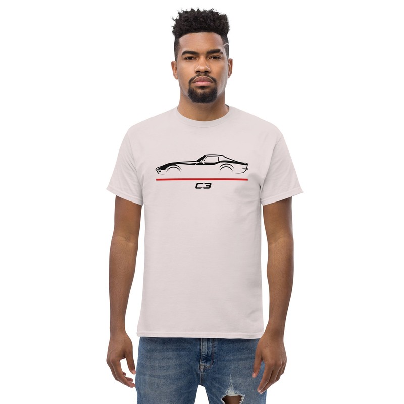 C3 Corvette Chrome Bumper Stingray Mako Shark Graphic T-Shirt Gift gallery