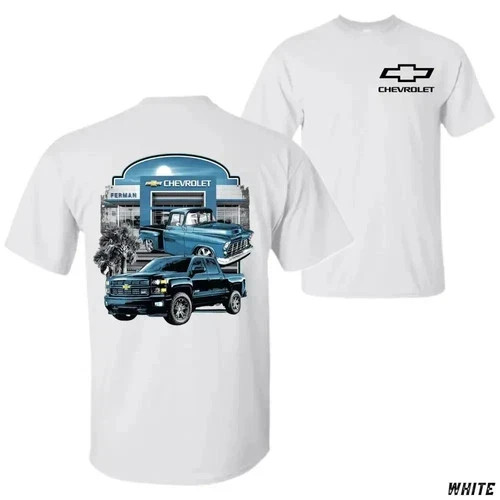 Chevy Truck Dealership T-Shirt, Classic & Modern Chevrolet Pickup