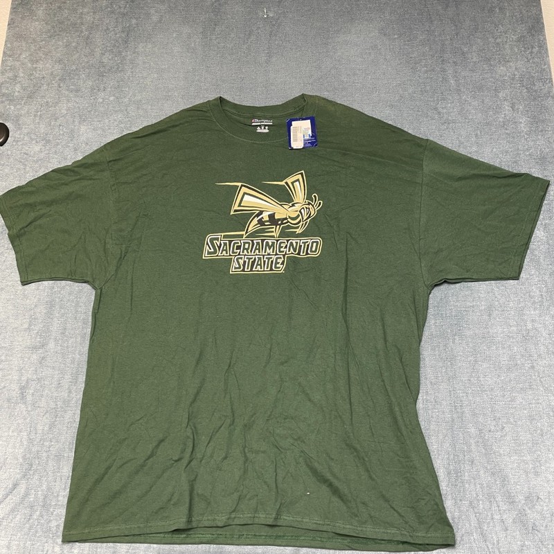 Champion Authentic Athleticwear Sacramento State T Shirt Mens 3XL Dark Green