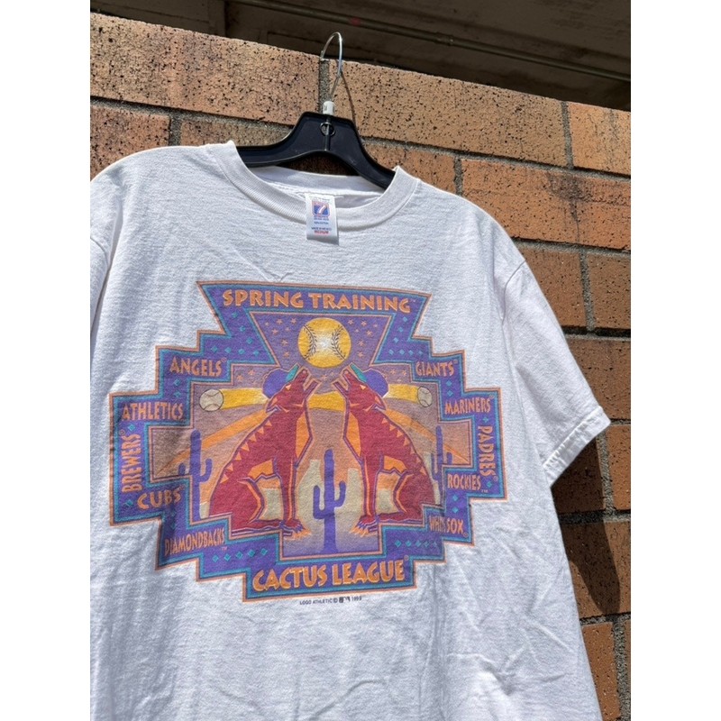Size M – 1999 MLB Spring Training Cactus League 90s Vintage Logo 7 Tee Shirt