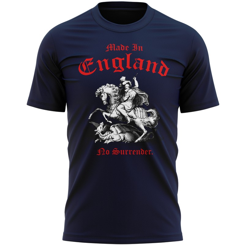 St Georges Day Mens T Shirt Made In England No Surrender Slogan 23rd April gallery